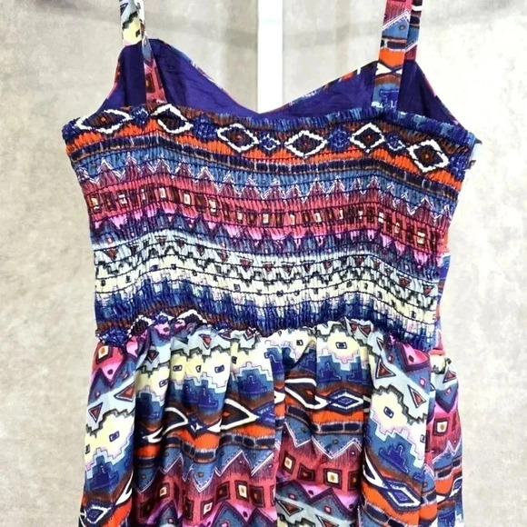 Delia's Floral Print Short Button Strap Dress Size S - Picture 3 of 4